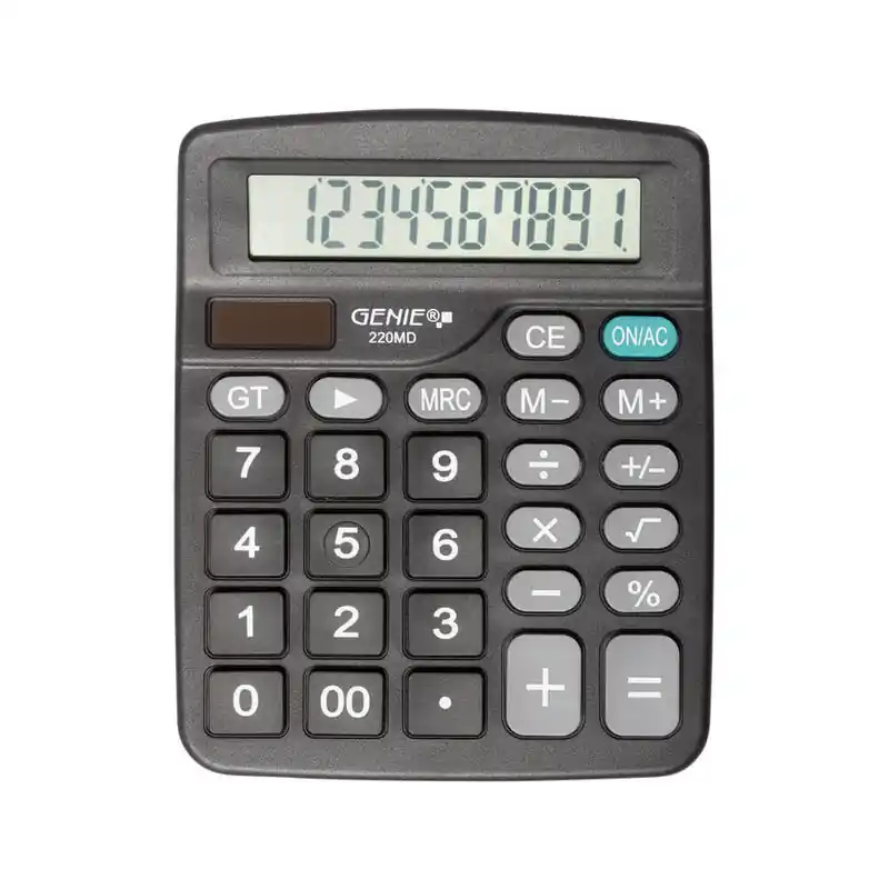 Genie 220 Md Calculadora Escritorio Calculadora Básica Negro Descuento