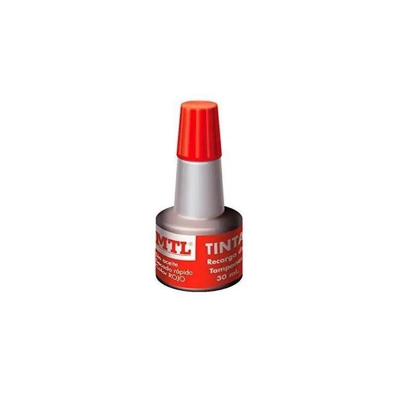 Mtl Tinta De Sellar Para Recarga De Tampones 30ml Rojo Stock Limitado