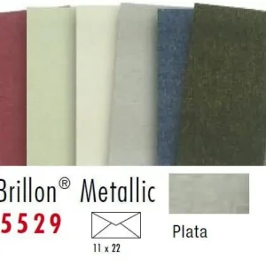 Ordena Ya P/25 SOBRES 11X22CM PLATA BRILLON METALLIC 5529