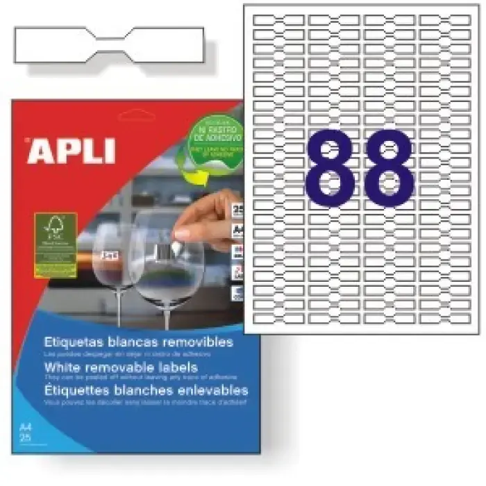 ETIQUETAS IMPRESORA 45X8 REMOVIBLE JOYERIA P/25H Edición Limitada