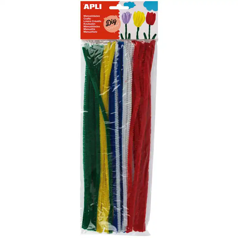Barato Apli Pack De 50 Limpiapipas Ø 6 Mm X 300 Mm - Colores Surtidos