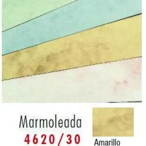 TARJETON REF. 4620/30 AMARILLO MARMOLEADA 21X29. Precio Reducido