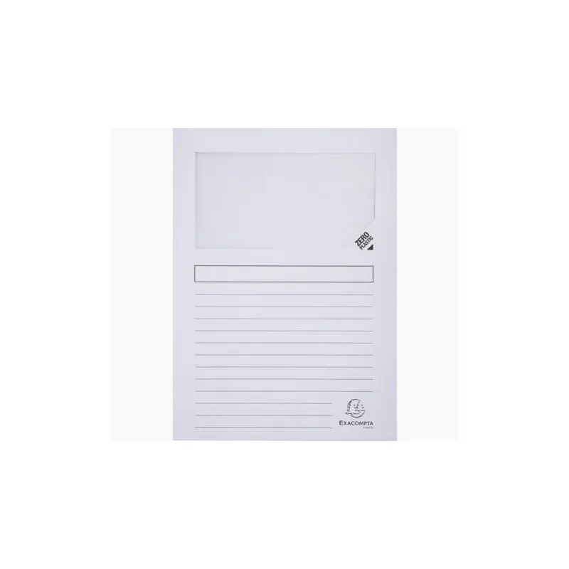 Exacompta Subcarpeta a4 Forever Con Ventana Blanco -100u- Oferta Flash