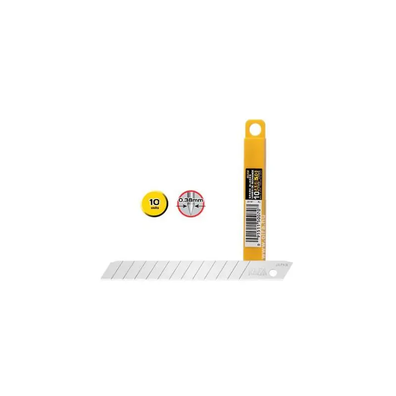 Olfa Repuesto Cutter 9mm / Cuchilla Fracturable 10 Cuchillas Más Vendido