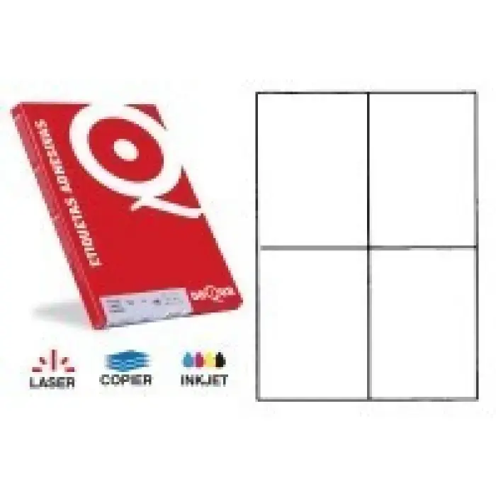 ETIQUETA ADHESIVA BLANCA 105X148 DEQUA Envío Inmediato