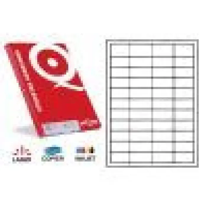 Stock Limitado ETIQUETA ADHESIVA BLANCA 48.5X25.4 DEQUA