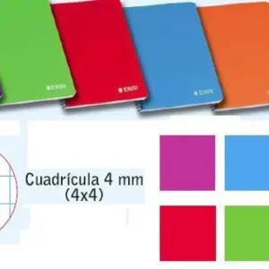 Mejor Precio BLOC 4º 80H CUADROS 4MM TAPA DURA ENRI