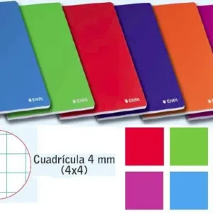 BLOC Fº 80H CUADROS 4MM TAPA DURA ENRI Exclusivo