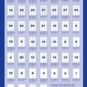 ETIQUETAS ADHESIVAS MULTI3 10496 70X50.8 C/100H Económico