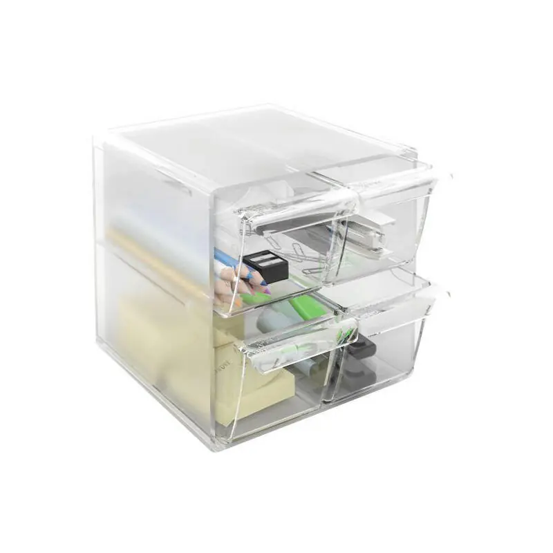 Archivo 2000 Organizador Archicubo 4 Cajones 190X150X150 Mm Cristal Transparente Comprar En Línea