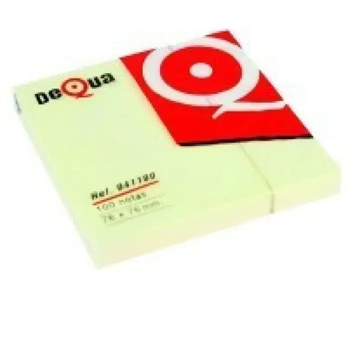 TACO NOTAS ADHESIVAS 75X75MM DEQUA AMARILLO Auténtico