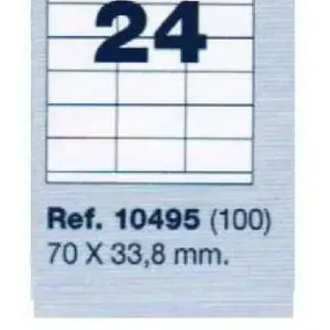 Rebajas ETIQUETAS ADHESIVAS MULTI3 10495 70X33.8 C/100H