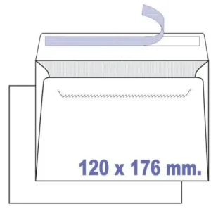 P/25 SOBRES 120X176 OPEN 176 BLANCO SAM Entrega Rápida