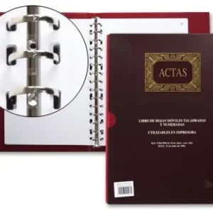 Auténtico LIBRO A4 100H ACTAS HOJAS MOVILES DOHE