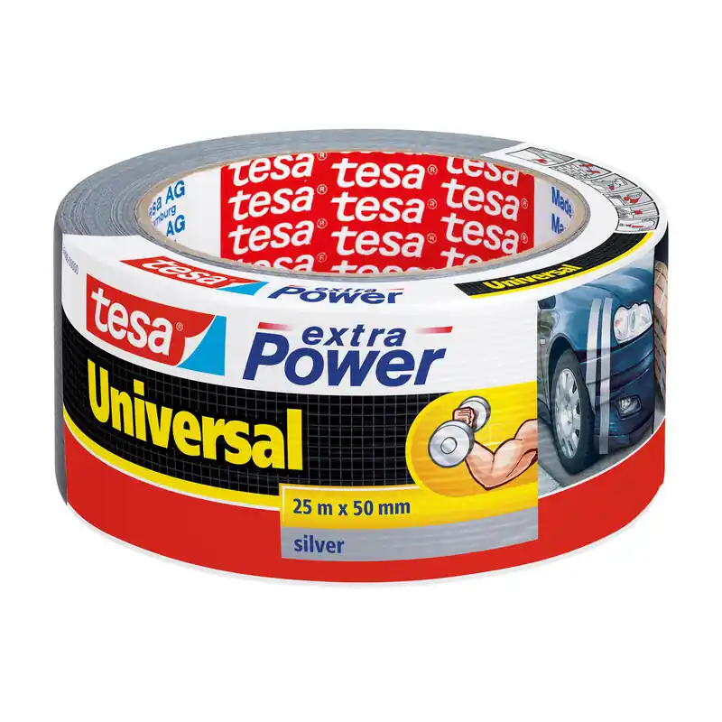 Tesa Extra Power Universal 25m 50mm Plateado Profesional