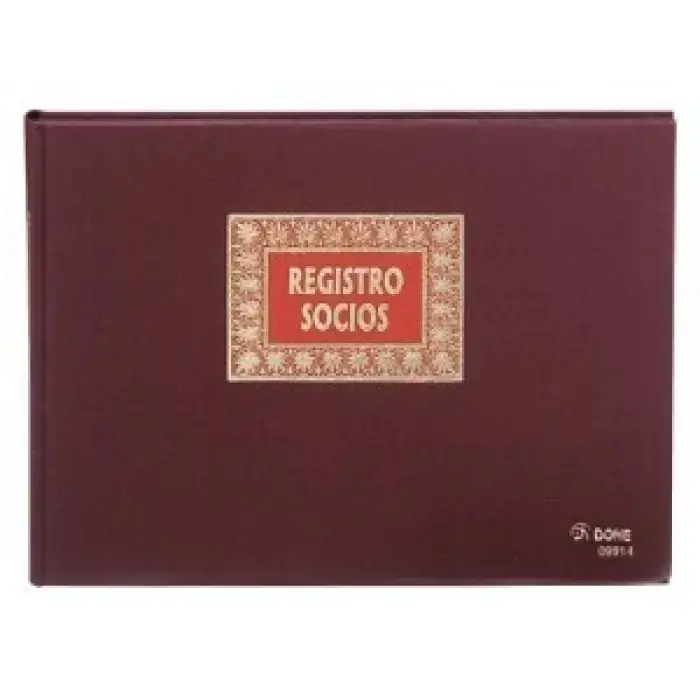 LIBRO FOLIO APAISADO 100H REGISTRO SOCIOS Promoción Exclusiva