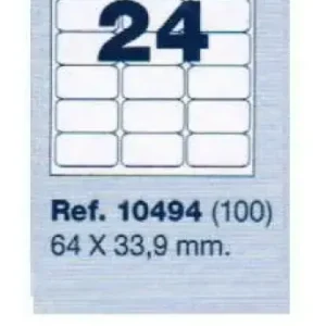 ETIQUETAS ADHESIVAS MULTI3 10494 64X33.9 C/100H Precio Bajo