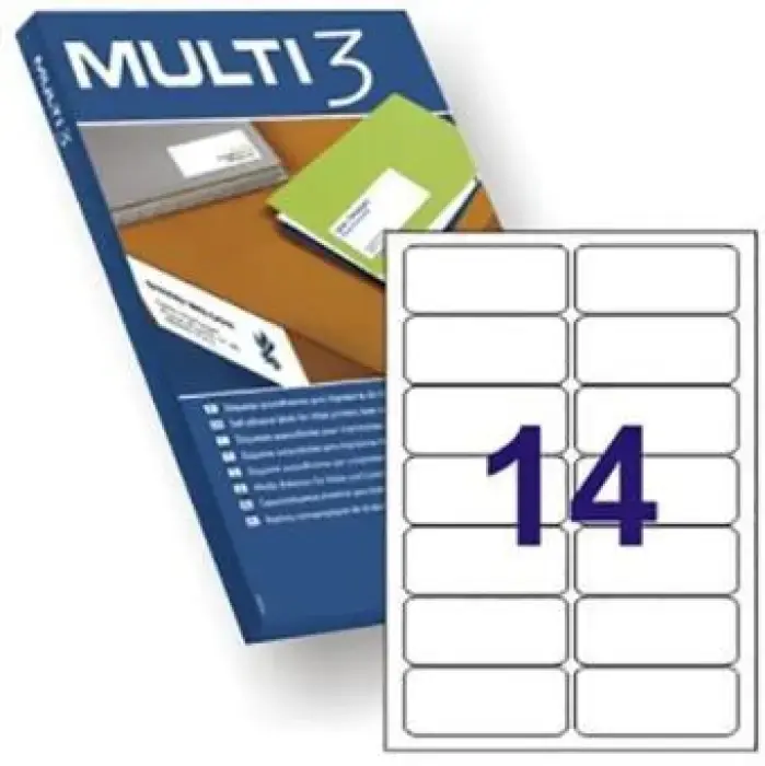 Imprescindible (Must-Have) ETIQUETAS ADHESIVAS MULTI3 04728 99.1X38.1 C/100H