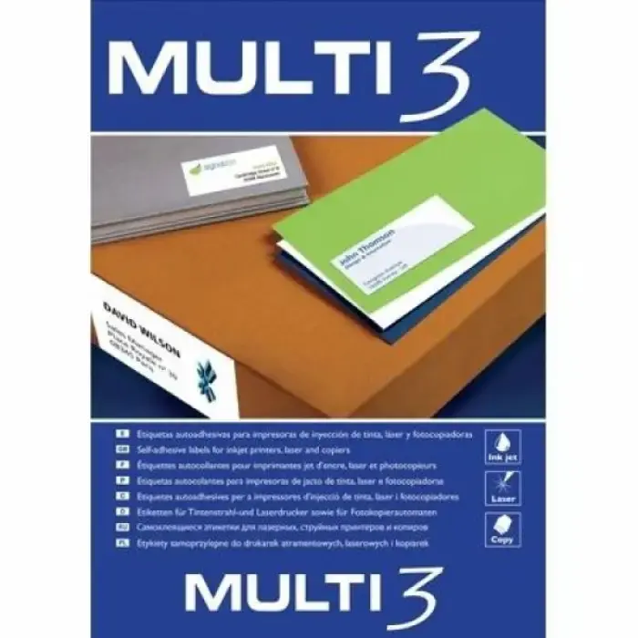 Exclusivo ETIQUETAS ADHESIVAS MULTI3 04715 210X148 C/100H
