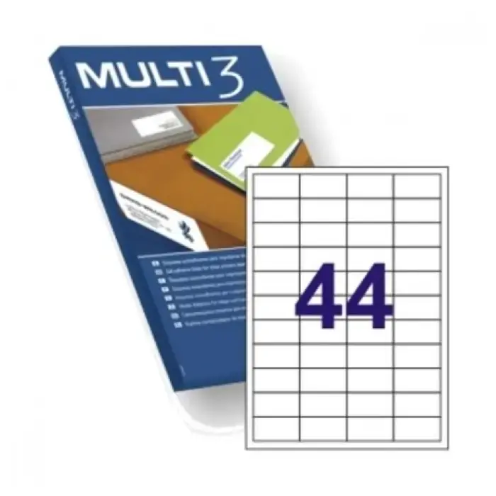 ETIQUETAS ADHESIVAS MULTI3 04717 48.5X25.4 C/100H No Te Lo Pierdas