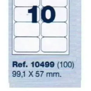 Tendencia ETIQUETAS ADHESIVAS MULTI3 10499 99.1X57 C/100H