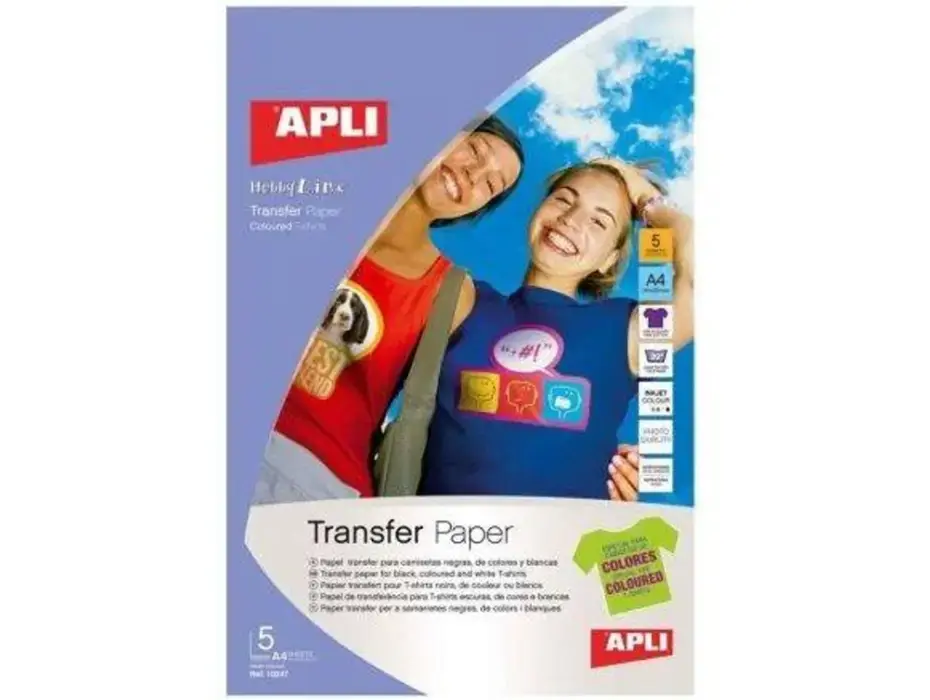 PAPEL A4 INKJET TRANSFER PRENDA OSCURA APLI 10247 No Te Lo Pierdas