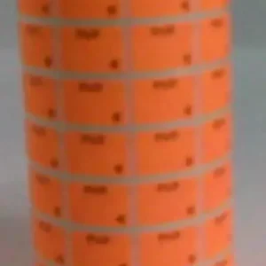 ROLLO ETIQUETAS 12X18 NARANJA FLUOR PVP APLI Comprar En Línea