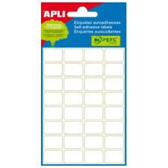 ETIQUETAS MINI-BOLSA 19X40 ADHESIVO FUERTE APLI Envío Inmediato