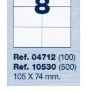 Rebajas ETIQUETAS ADHESIVAS MULTI3 10530 105X74 C/500H