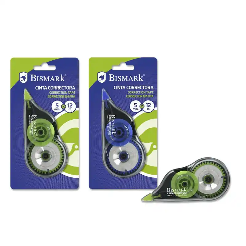 Bismark Cinta Correctora 5Mmx12M Blister Económico