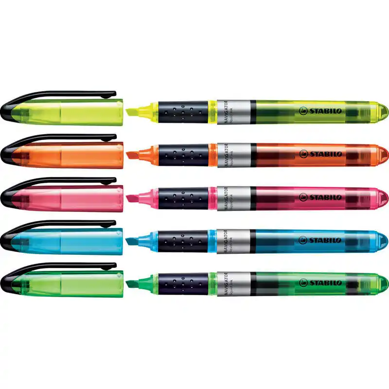 Profesional Stabilo Navigator Marcador Fluorescente Verde -10u-