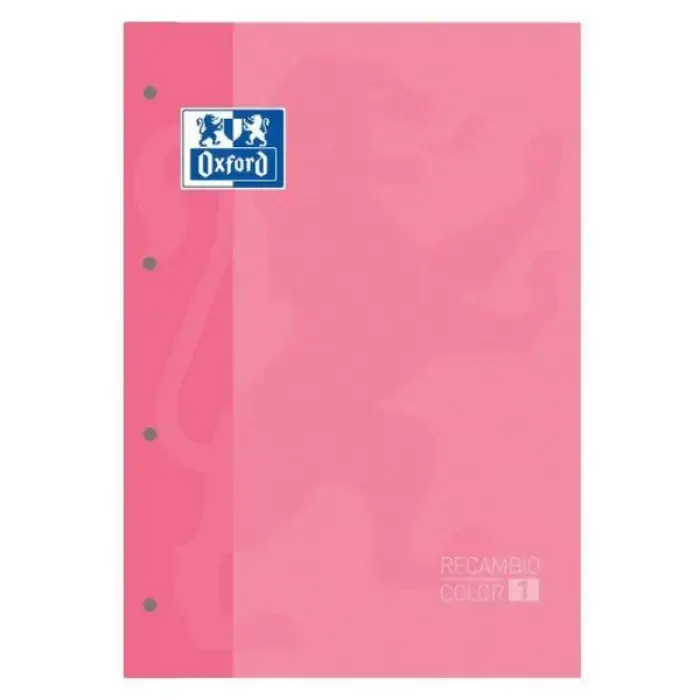 RECAMBIO CON TAPA A4 80H 4T 5X5 ROSA CHICLE OXFORD Imprescindible (Must-Have)
