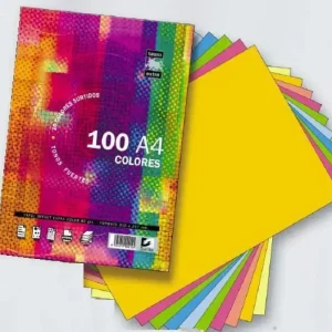 Nuevo Modelo RESMILLA PAPEL A4 COLORES 80G P/100H TAURO