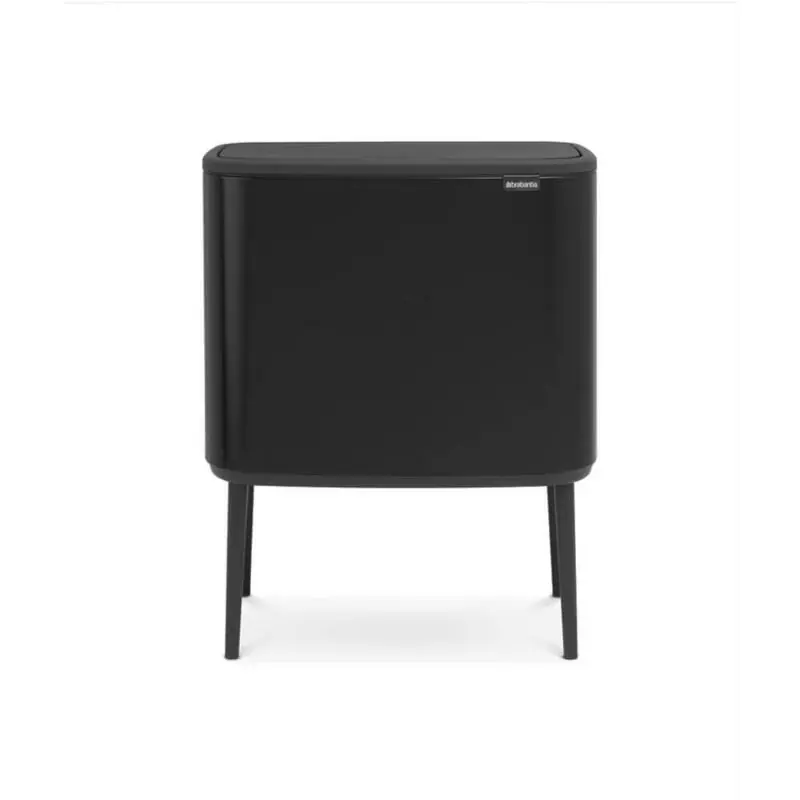 Nueva Colección Papelera Brabantia Bo Touch Negro Mate, 3 X 11 L