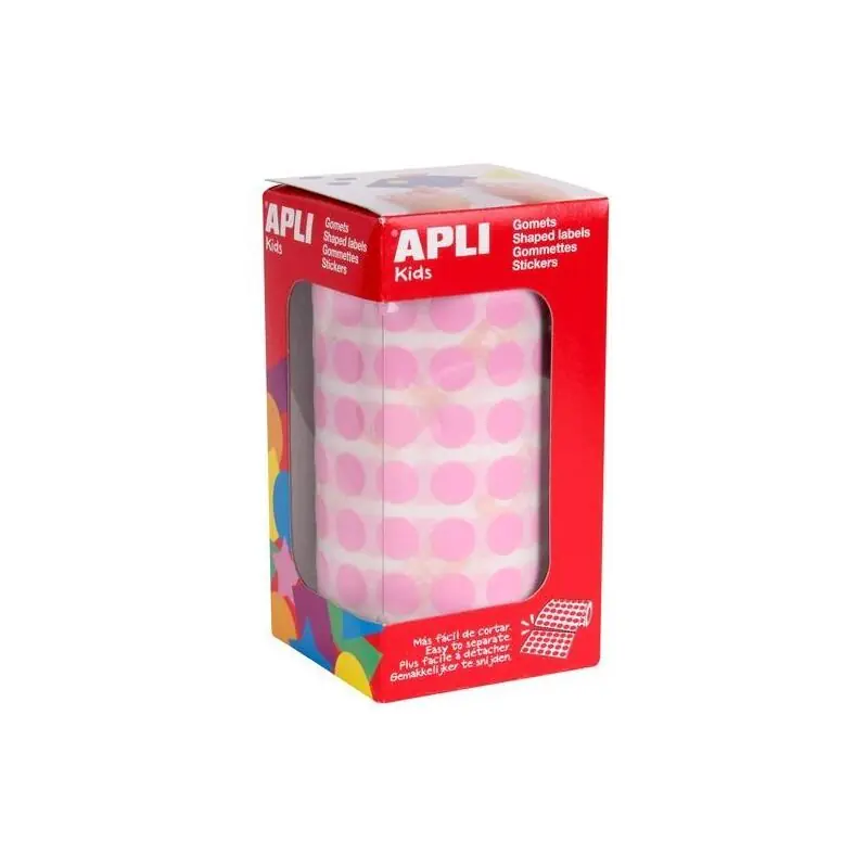 Apli Gomets Permanentes Redondos ø10,5mm Rollo De 5192 Rosa Bestseller