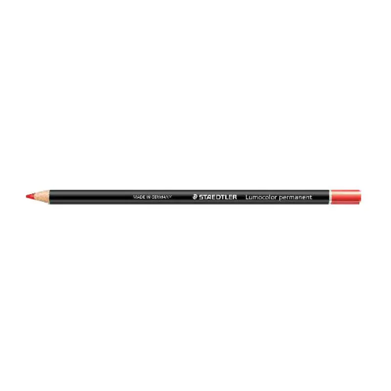 Entrega Rápida Pack De 12 Unidades Staedtler Lápiz Lumocolor Permanent Glasochrom Marcador En Seco Rojo