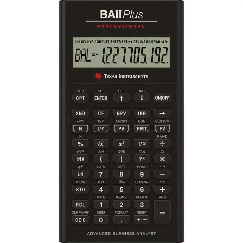 Texas Instruments Ba Ii Plus Professional Precio Económico