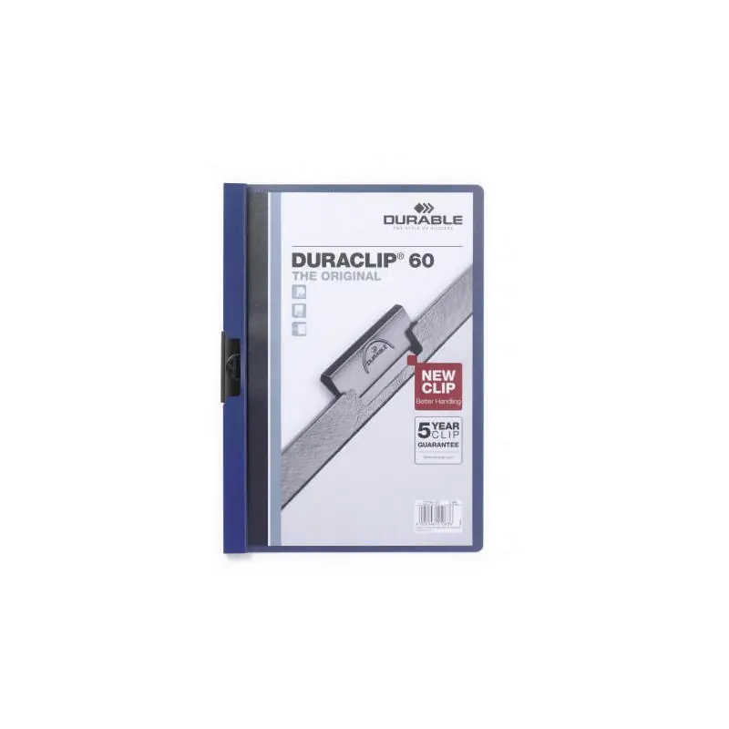 Carpeta Clip Durable Duraclip Original 60 a4 Azul Oscuro Pago Seguro