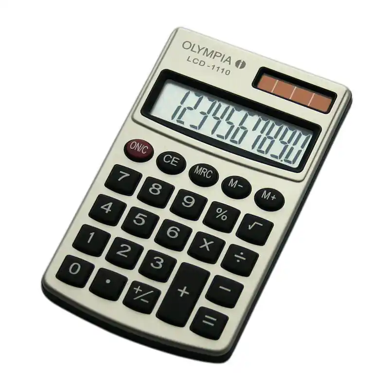 Alta Calidad Calculadora Olympia Lcd-1110 Plata