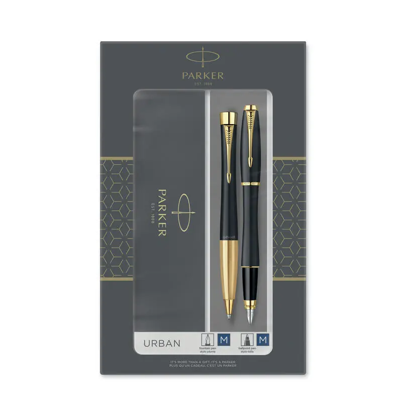 Parker Urban Muted Black G.C. Duoset Incl. Gift-Box Lujoso