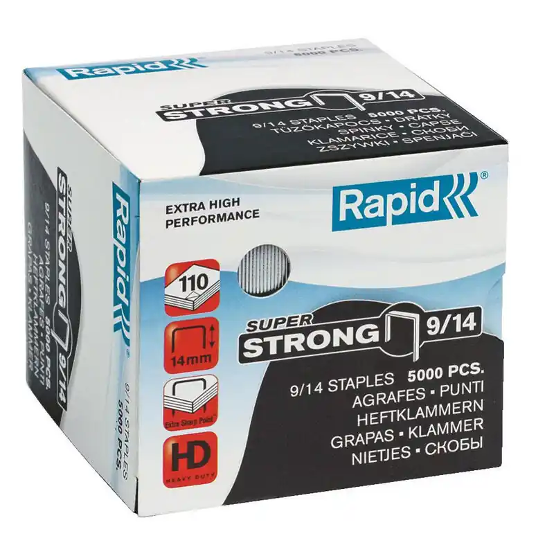 Rapid 9/14 Paquete De Grapas 5000 Grapas Oferta Especial