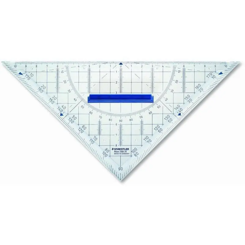 Staedtler Set Cuadrado 22cm Acrílico Con Asa Trans Mejor Calidad
