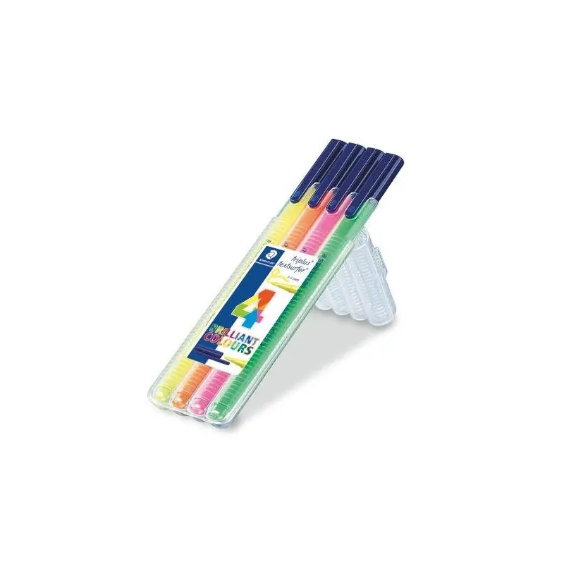 Staedtler Triplus Textsurfer 362 Pack De 4 Marcadores Fluorescentes - Trazo 1 - 4mm Aprox - Tina Base De Agua - Colores Surtidos Comprar En Línea