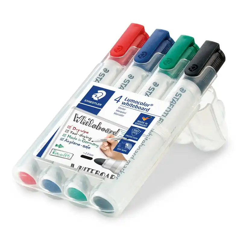 Staedtler Rotulador Para Pizarra Blanca Lumocolor Caja 4ud De Moda