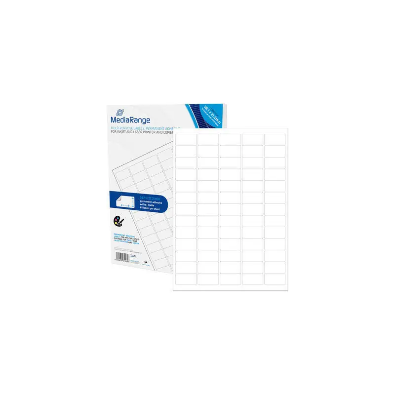 Últimas Unidades Mediarange mrink151 Etiqueta Autoadhesiva Blanco Permanente 3250 Pieza(S)