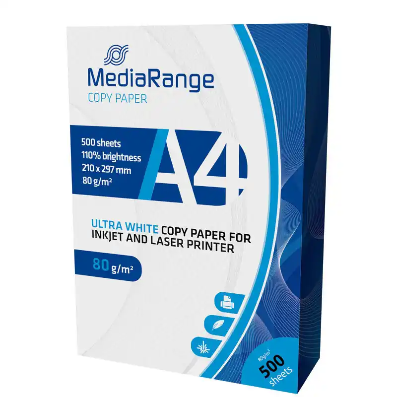 Devolución Gratuita Mediarange mrink110 Papel Para Impresora De Inyección De Tinta a4 (210X297 Mm) Mate 500 Hojas Blanco