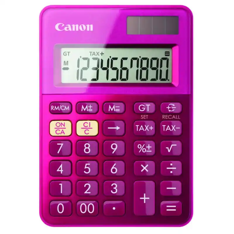 Canon Ls-100k Calculadora Escritorio Básica Rosa Stock Limitado