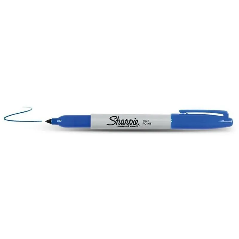 Última Oportunidad Sharpie Marcador Permanente Fine 0,9mm Azul Punta Redonda