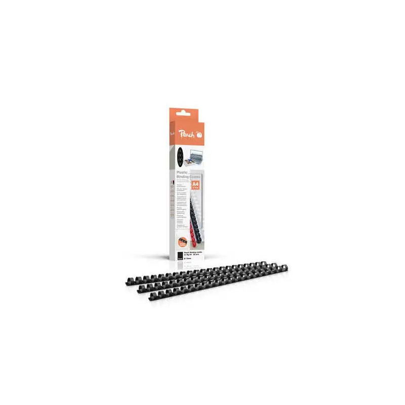 Canutillos De Encuadernación De Plástico Peach 8 Mm a4 Negro, 25 Piezas R-pb408-02 Solo Hoy