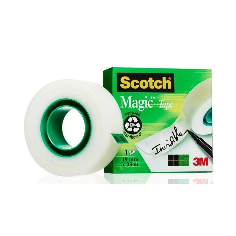 Scotch Magic Cinta Adhesiva Invisible 508 Rollo 19mm X 33mm Caja Individual Última Oportunidad